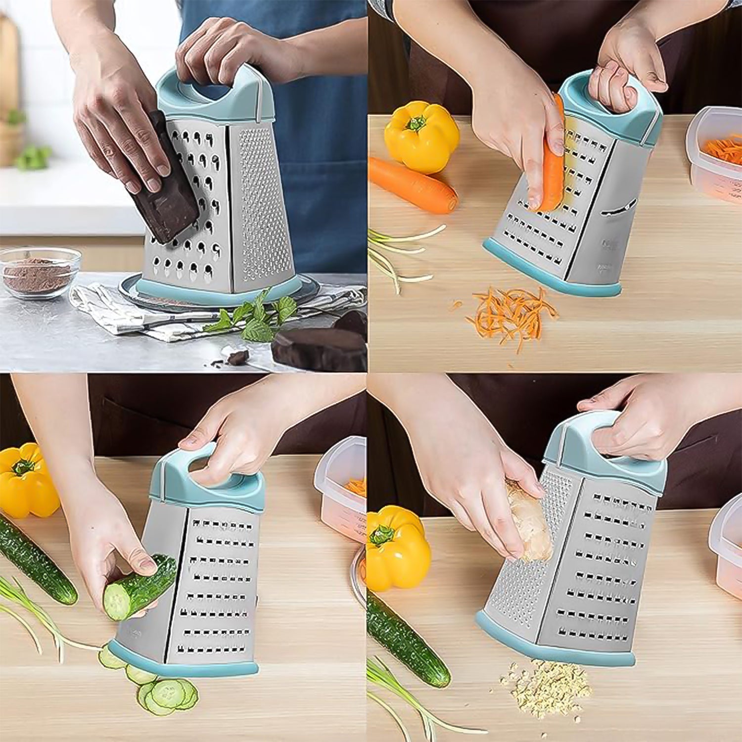 Ritu Hexa Stainless Grater – 7 Functions
 Ritu Hexa Stainless Grater – 7 Functions